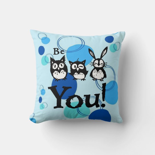 Be You Throw Pillow (Front)