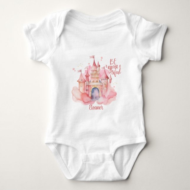 Be-you-tiful customizable baby bodysuit (Front)