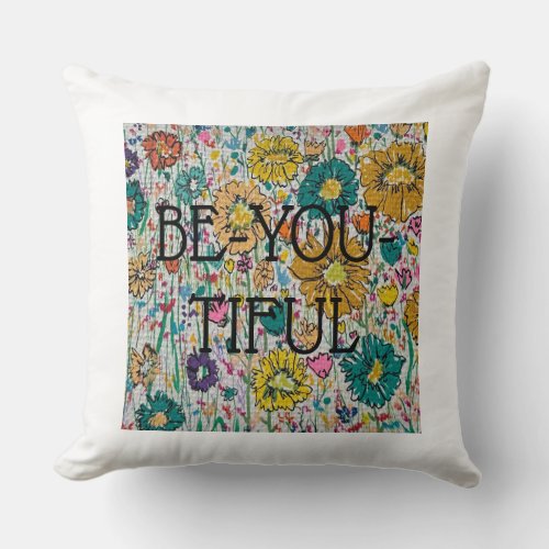 BE_YOU_TIFUL Flower pillow