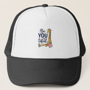 Be You Tiful Giraffe Roller Skate Vintage Shirt De Trucker Hat