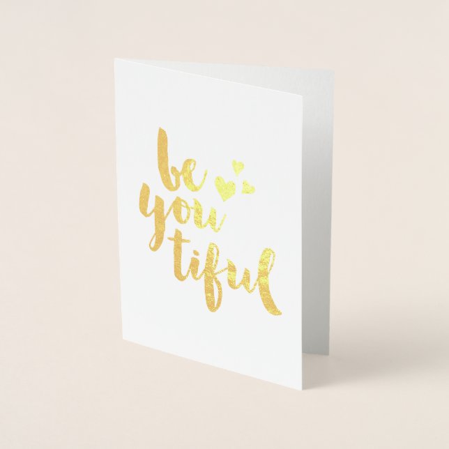 be you tiful Gold foil card (Front)