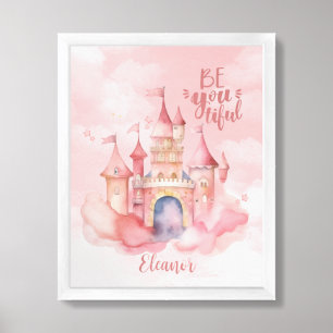 Be-You-Tiful Palace on the Pink Cloud Personalized Framed Art