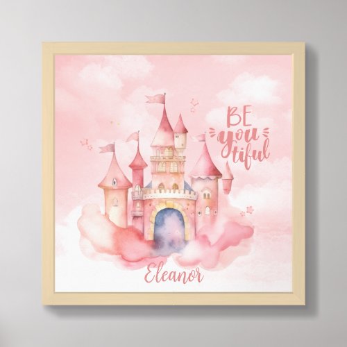 Be_You_Tiful Palace on the Pink Cloud Personalized Framed Art