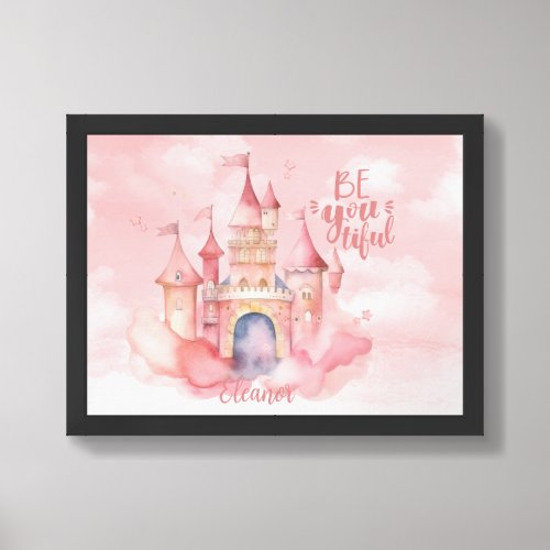 Be_You_Tiful Palace on the Pink Cloud Personalized Framed Art