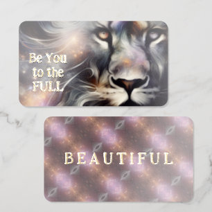Be You to the Full - Beautiful Foil Spot Gloss Business Cards