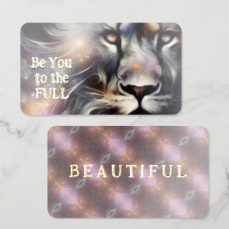 Be You to the Full - Beautiful Foil Spot Gloss Business Cards