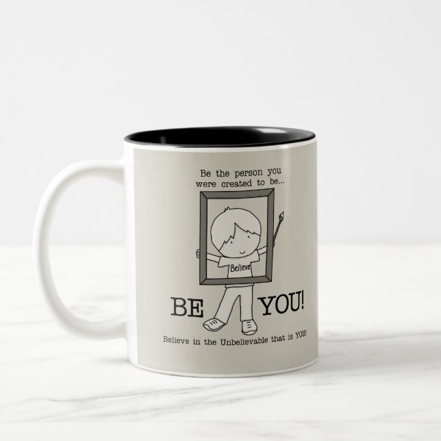 Be YOU! Two-Tone Coffee Mug (Left)