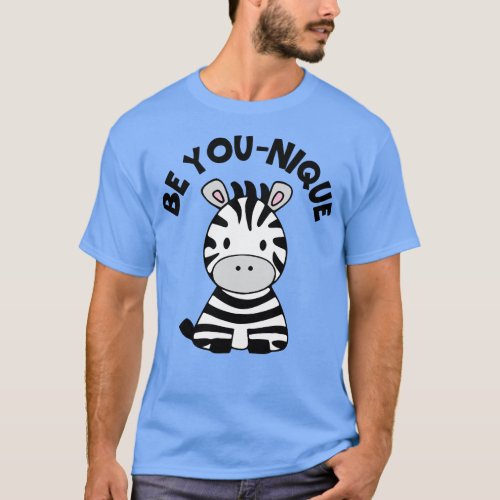 Be Younique Kawaii Cute Zebra T_Shirt
