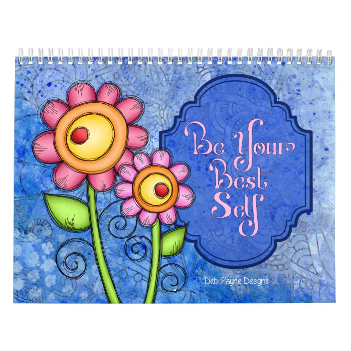 Be Your Best Self Positive Thought Calendar | Zazzle.com