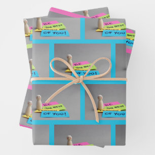 Be your best self wrapping paper sheets