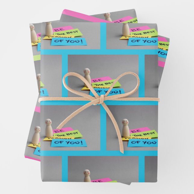 Be your best self wrapping paper sheets (In situ)