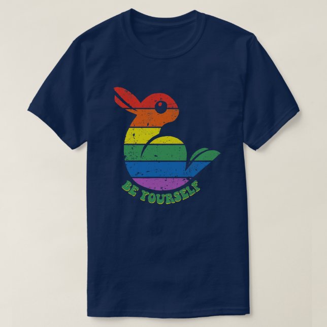 Be Your Duck Rabbit S T-Shirt (Design Front)