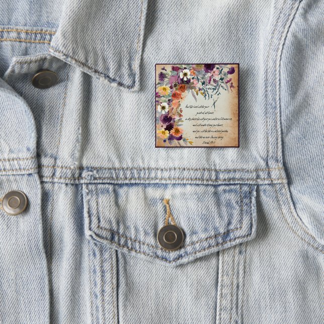 Be your guide, autumn floral mix   button (In Situ)