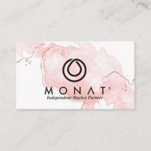 Be your own boss with MONAT- Pink Business Card