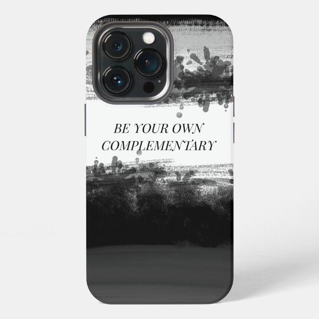 "BE YOUR OWN COMPLEMENTARY" IPHONE CASE (Back)