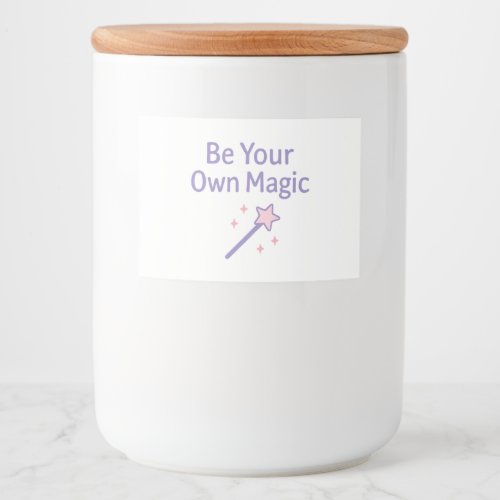 Be Your Own Magic Pastel Design Food Label