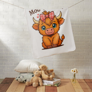 be your own mooo-tivation baby blanket