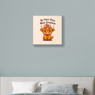 be your own mooo-tivation wood photo tile 