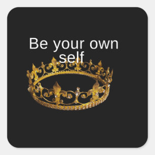 Be Your own self motivate sticker for your gola