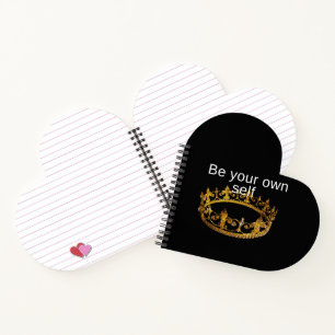 Be Your own self - motivation notbook /golden crow Notebook