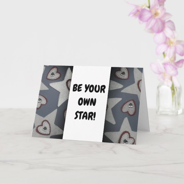 Be Your Own Star! Card (Orchid)