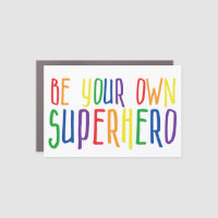 Be your own superhero, Inspirational Quote rainbow