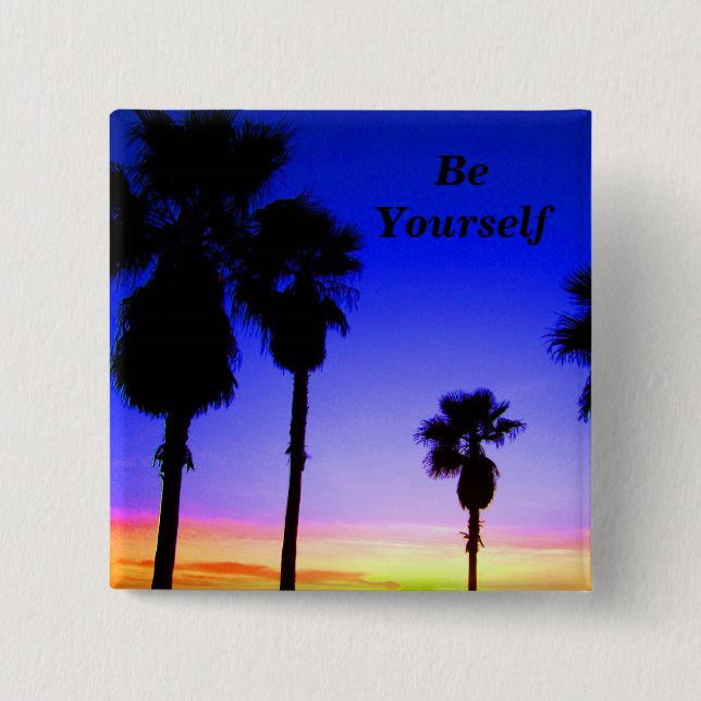 Be Yourself # 2_  Button_by Elenne Pinback Button (Front)