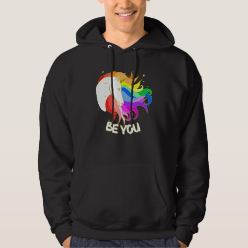 Be Yourself A Magical Unicorn With Rainbow Mane Hoodie