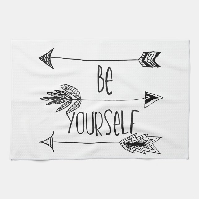 Be Yourself Arrows Towel (Horizontal)