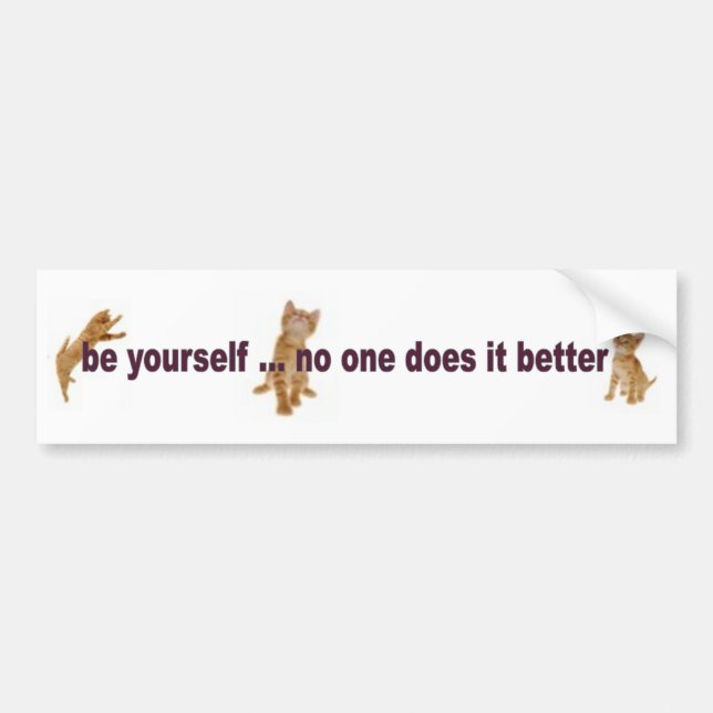 Be Yourself Bumper Sticker (Front)