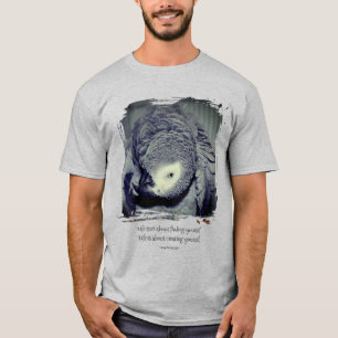 Be Yourself Cute Parrot Quote Inspirational T-Shirt