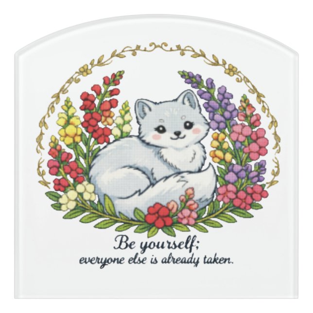 Be Yourself Door Sign (Contour Front)
