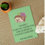 Be Yourself Emerson Quote with Hedgehog Flat Card