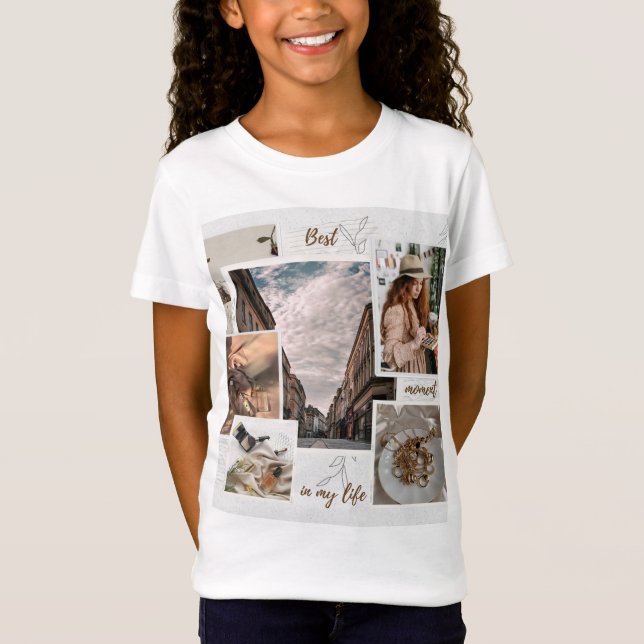 Be Yourself Girl Custom Kids Birthday T-Shirt (Front)