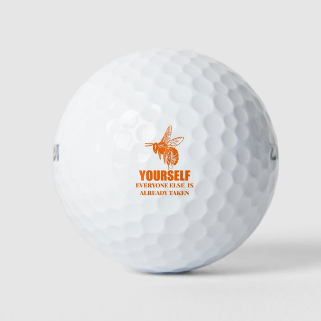 Be Yourself Golf Balls (Front)