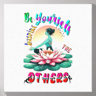 Be Yourself Inspire The Others Canvas Photo Tile