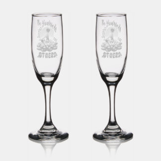 Be Yourself Inspire The Others Champagne Flute