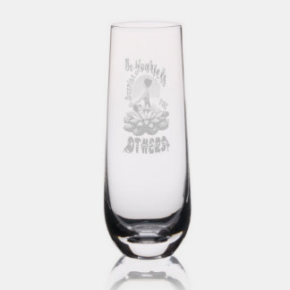Be Yourself Inspire The Others Stemless Champagne Flute