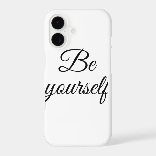 be yourself  iphone case (Back)