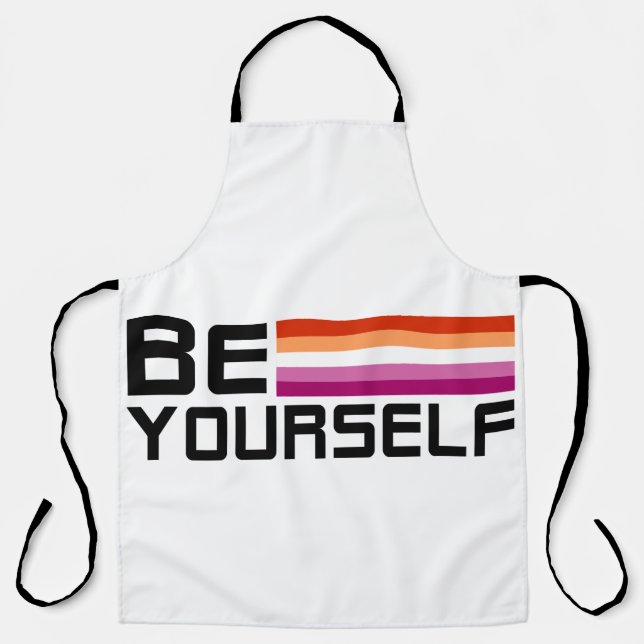 Be Yourself | Lesbian Pride Apron (Front)