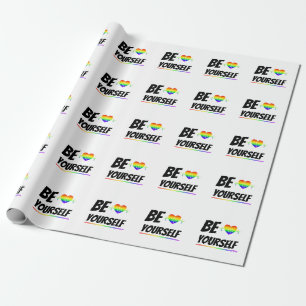 Be yourself LGBTQ+ Pride Wrapping Paper