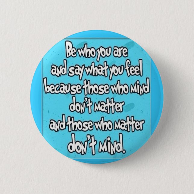 BE Yourself Pinback Button (Front)