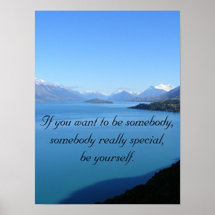 Be Yourself Quote Poster