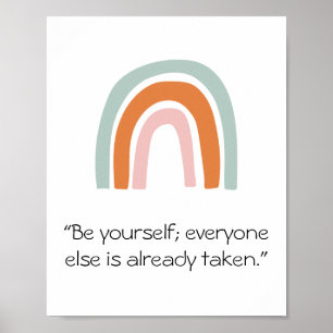 Be Yourself Quote Poster