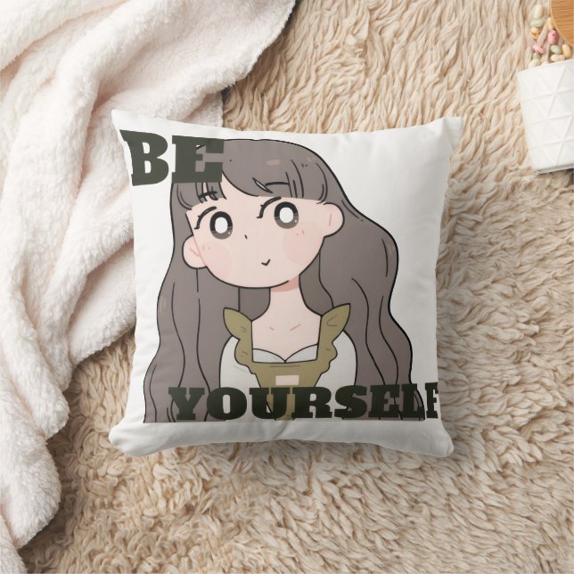 Be Yourself – Self-Love & Confidence  Throw Pillow (Blanket)