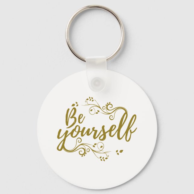 Be Yourself T-shirt Keychain (Front)