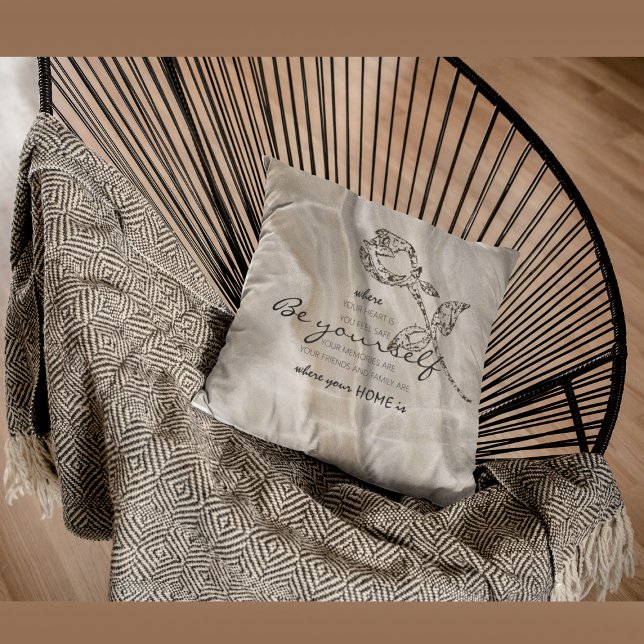 Be Yourself  Throw Pillow (Creator Uploaded)