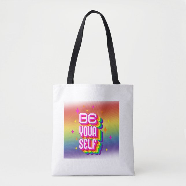 Be yourself  tote bag (Front)