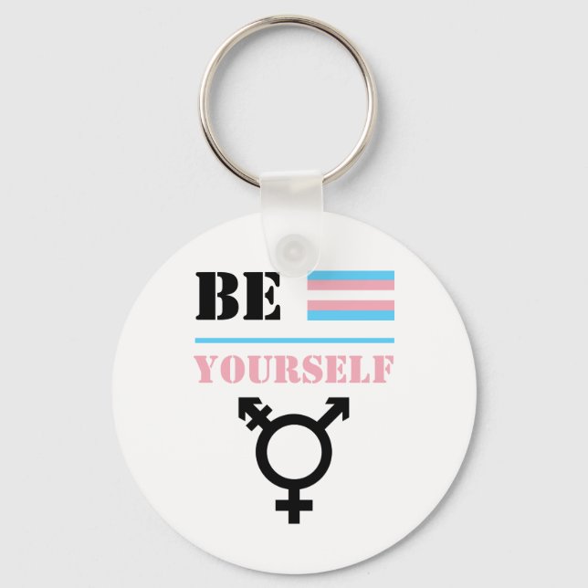 Be yourself | Trans Pride Keychain (Front)