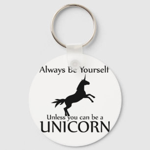 Be Yourself Unicorn Keychain
